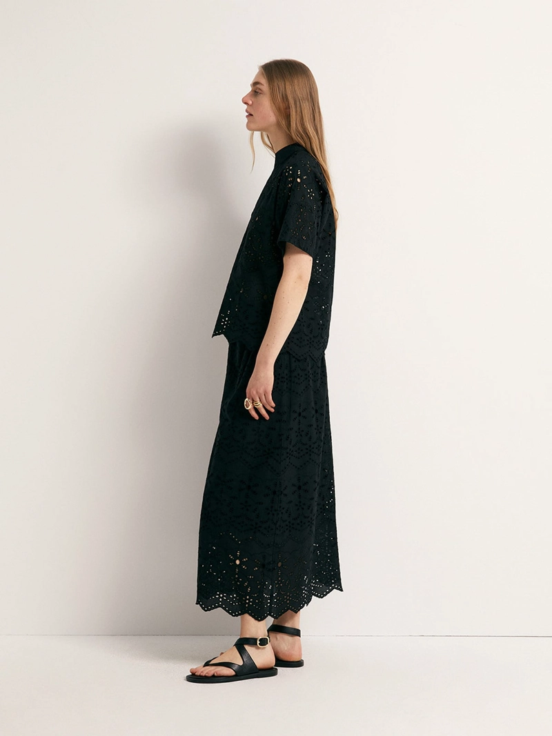 BLUSA MUJER SFERA ALGODÓN BORDADA - 3