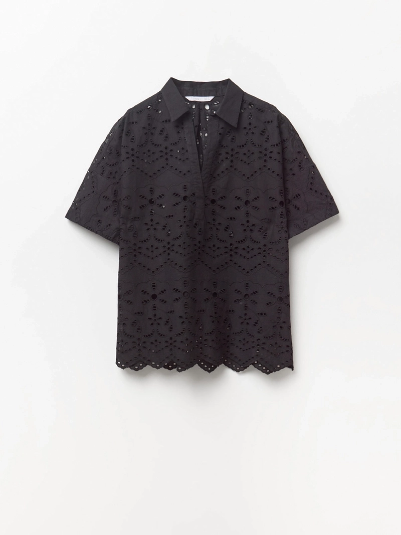 BLUSA MUJER SFERA ALGODÓN BORDADA - 6