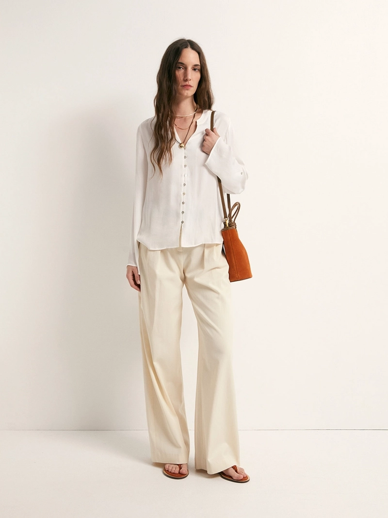 BLUSA MUJER SFERA FUIDA BOTONES - 1