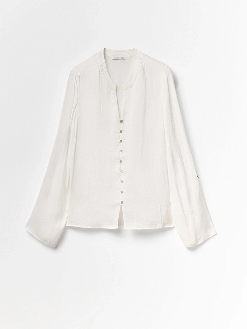 BLUSA MUJER SFERA FUIDA BOTONES - 5