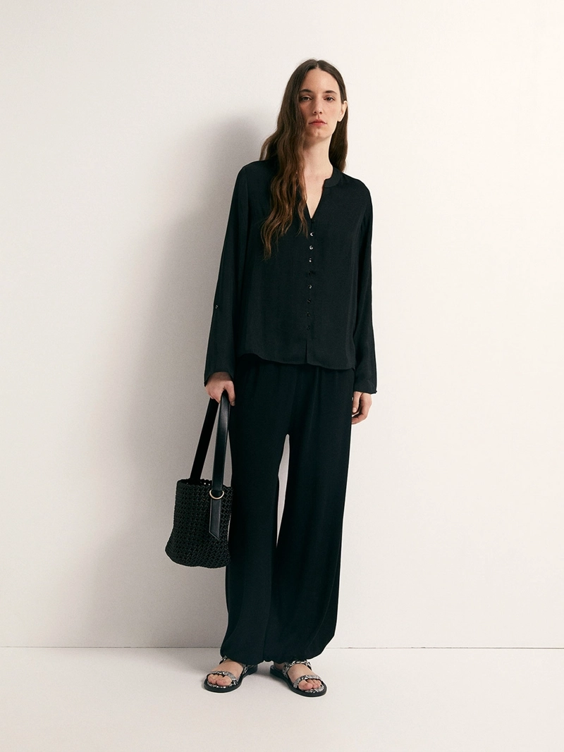 BLUSA MUJER SFERA FUIDA BOTONES - 1