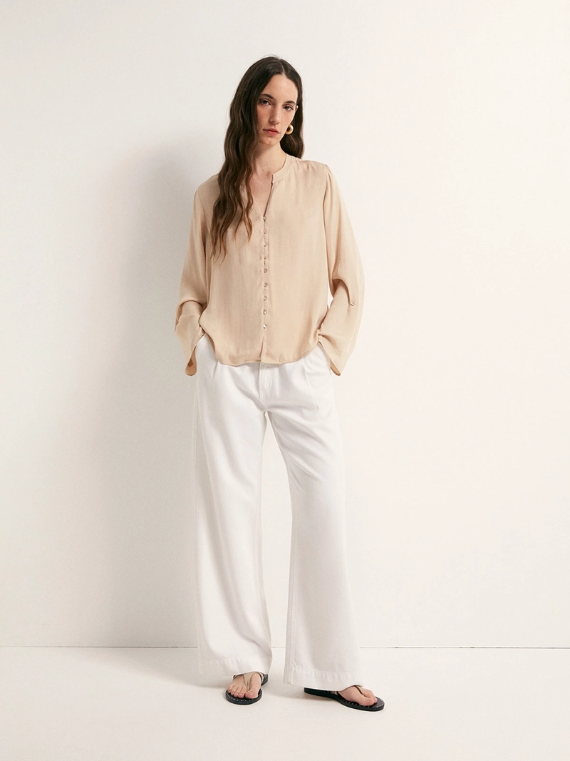 BLUSA MUJER SFERA FUIDA BOTONES - 1