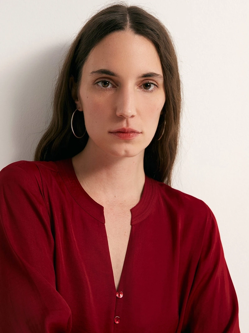 BLUSA MUJER SFERA FUIDA BOTONES - 4