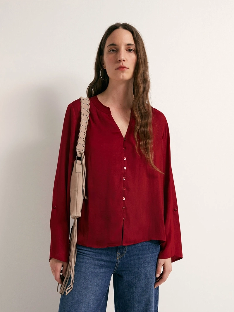 BLUSA MUJER SFERA FUIDA BOTONES - 2