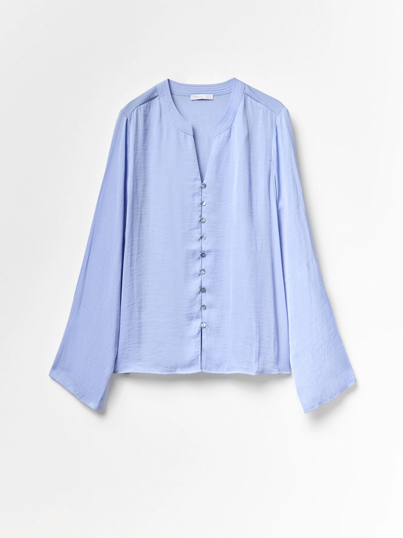 BLUSA MUJER SFERA FUIDA BOTONES - 5