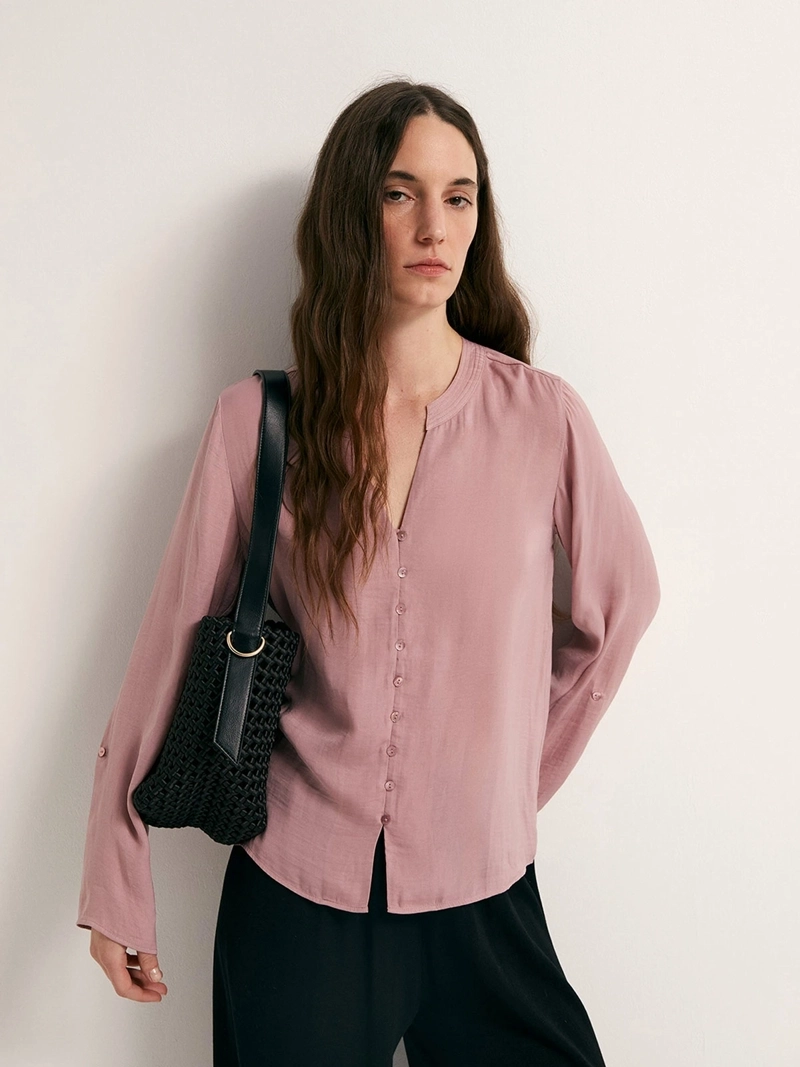 BLUSA MUJER SFERA FUIDA BOTONES - 2