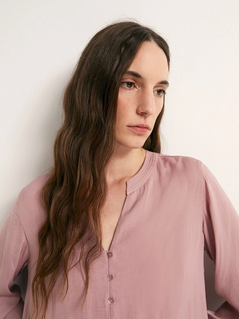 BLUSA MUJER SFERA FUIDA BOTONES - 4