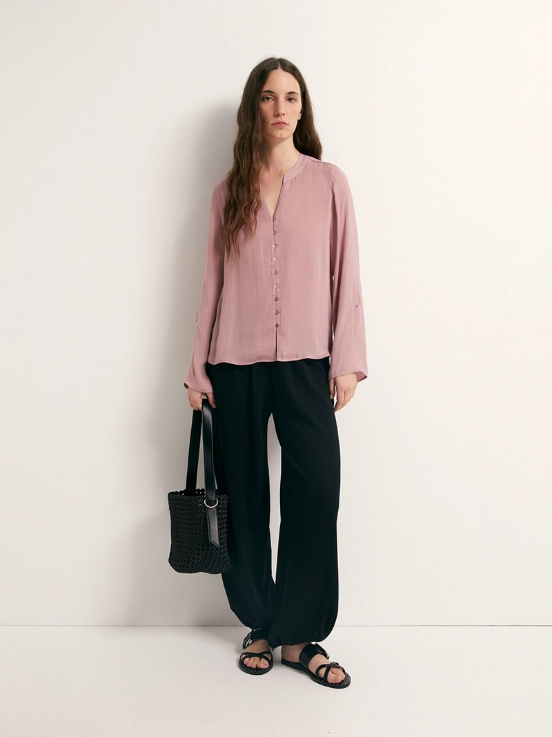 BLUSA MUJER SFERA FUIDA BOTONES - 1