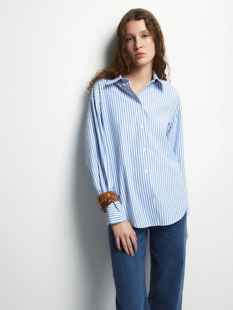 BLUSA MUJER SFERA RAYAS BÁSICA - 2