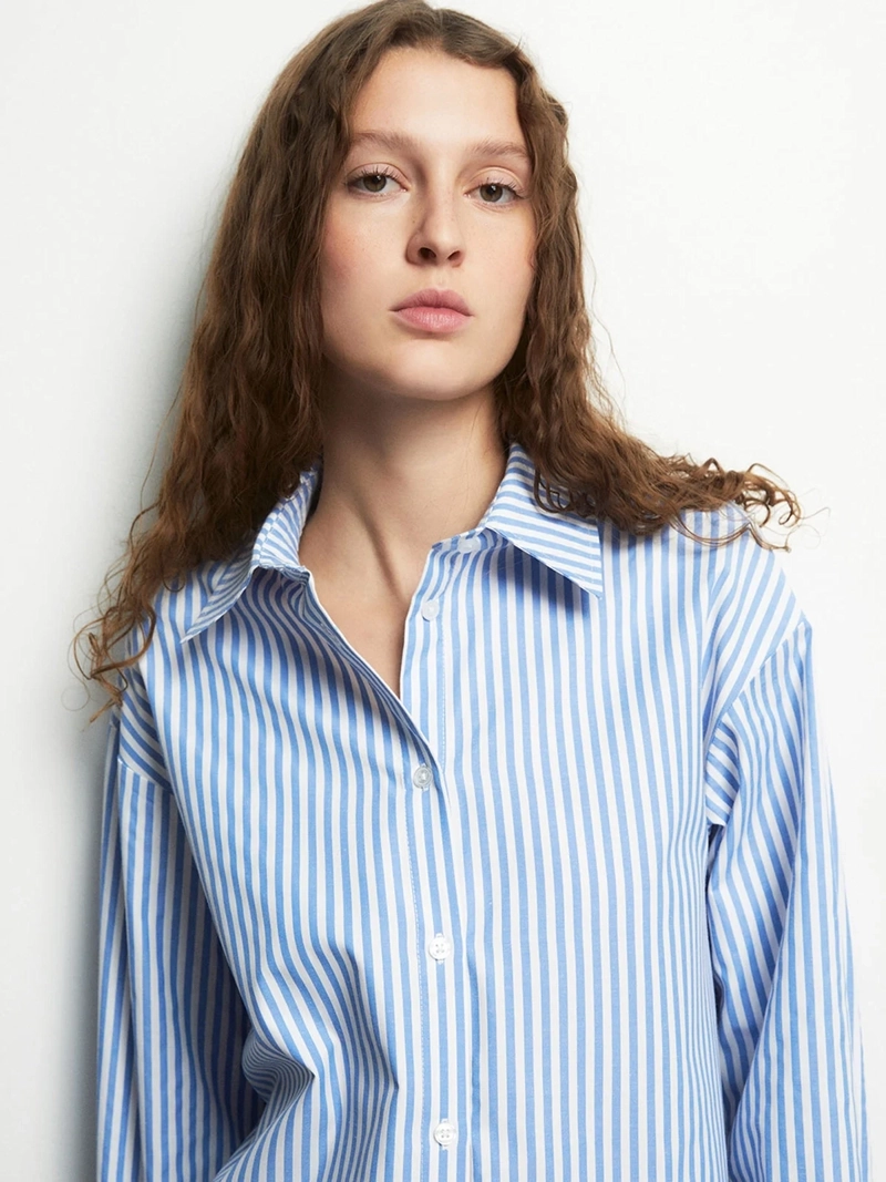 BLUSA MUJER SFERA RAYAS BÁSICA - 4