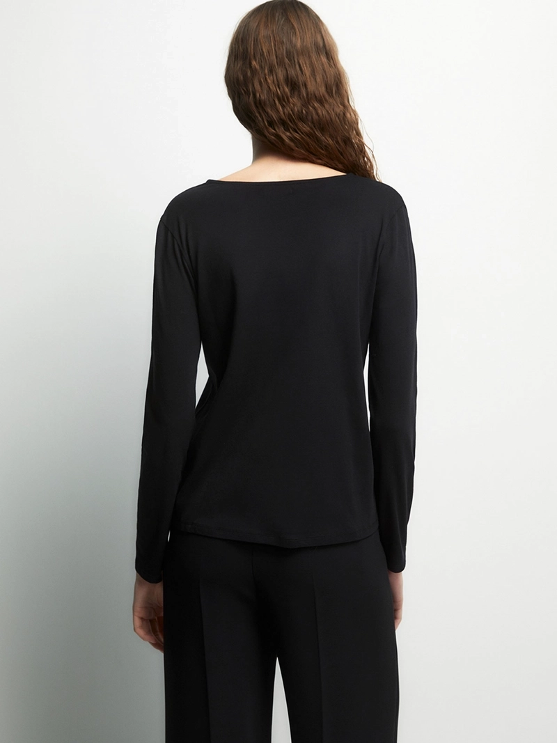 POLERA MUJER SFERA ALGODÓN LISA - 3