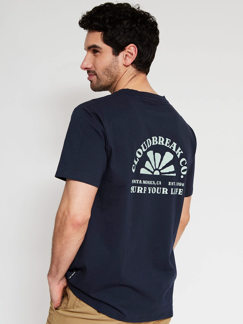 POLERA HOMBRE CLOUDBREAK ALGODÓN MANGA CORTA - 2