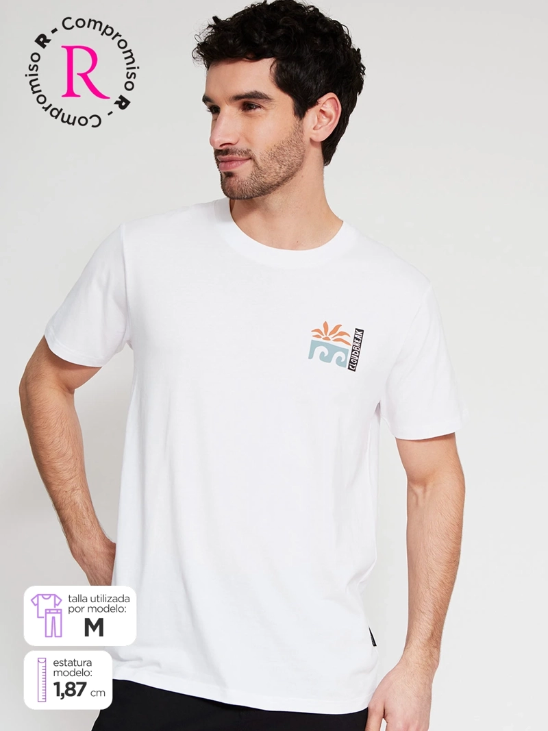 POLERA HOMBRE CLOUDBREAK ALGODÓN MANGA CORTA - 1