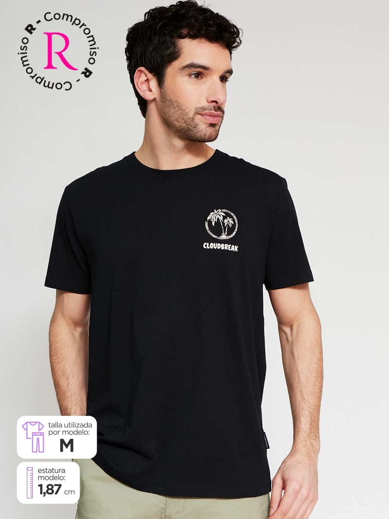 POLERA HOMBRE CLOUDBREAK ALGODÓN MANGA CORTA
