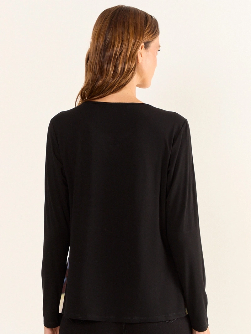 POLERA MUJER MA GRIFFE ESTAMPADA DOBLE TELA - 3
