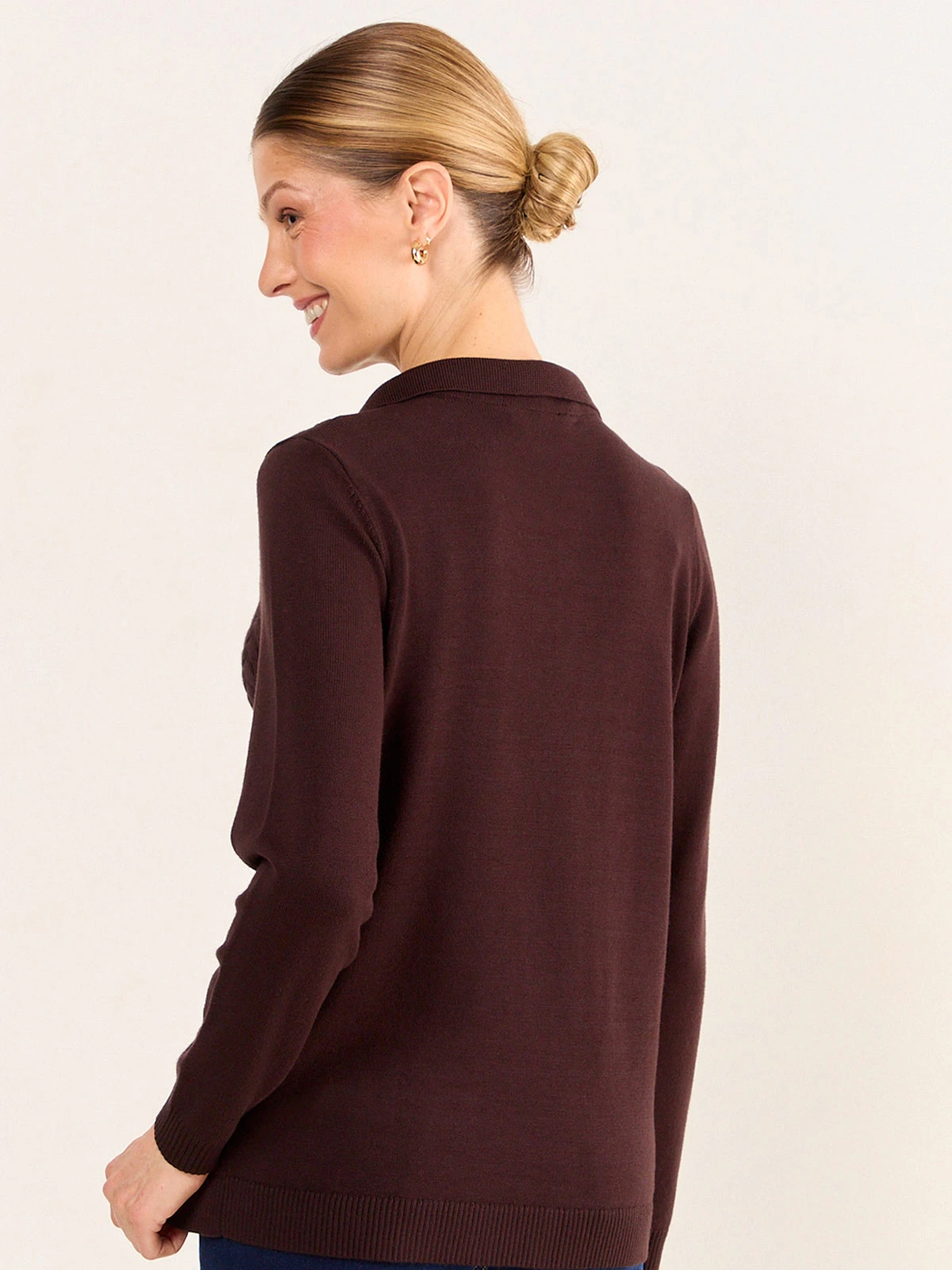 SWEATER MUJER MA GRIFFE CUELLO ALTO TRENZADO - 4