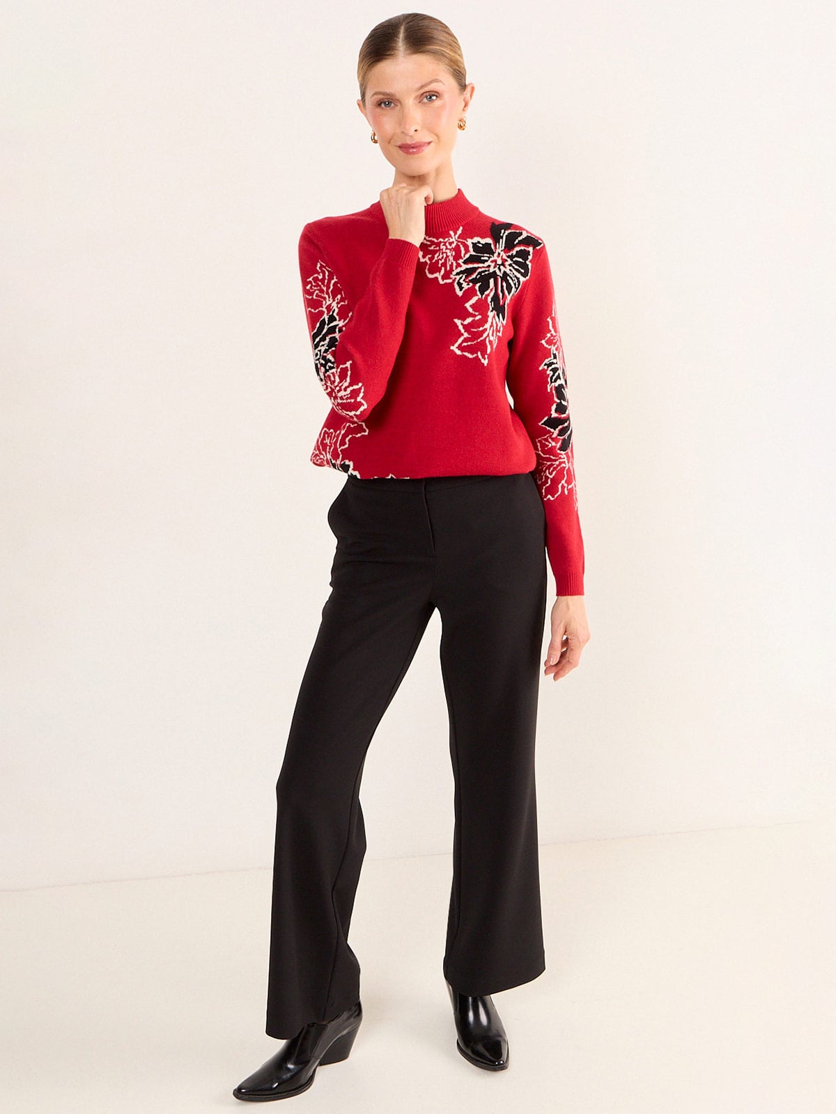 SWEATER MUJER MA GRIFFE CUELLO ALTO - 1