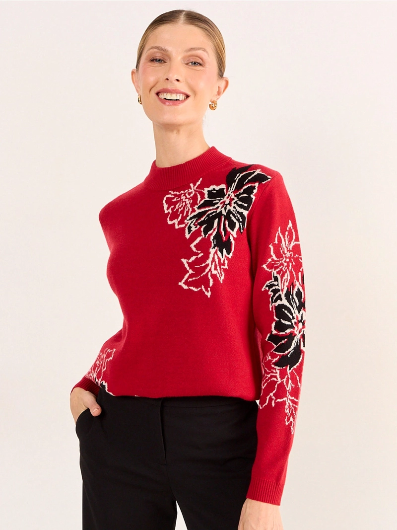 SWEATER MUJER MA GRIFFE CUELLO ALTO - 3