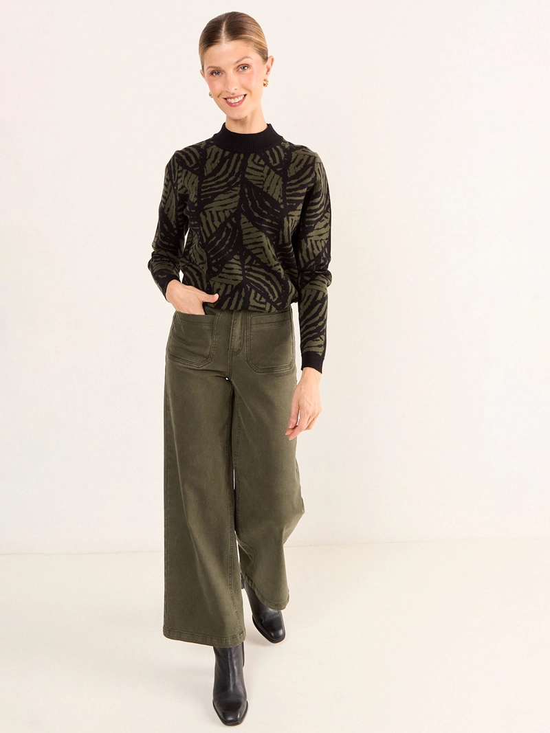 SWEATER MUJER MA GRIFFE CUELLO ALTO - 1