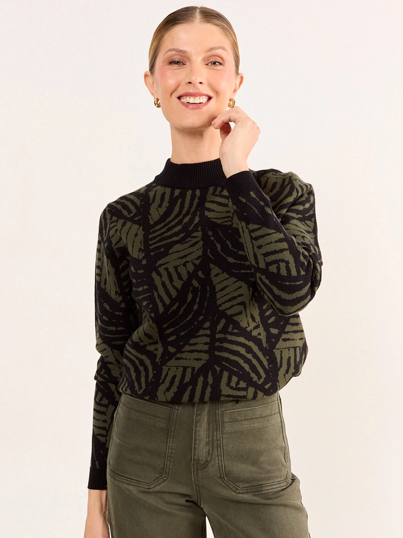 SWEATER MUJER MA GRIFFE CUELLO ALTO - 2