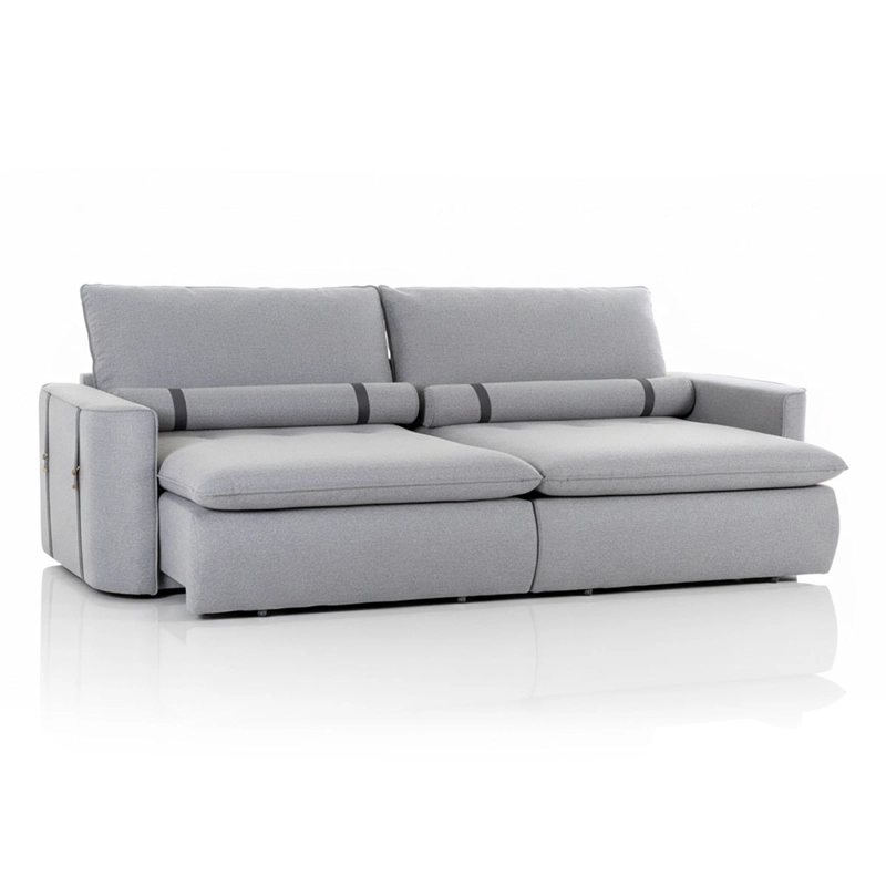SOFÁ CAMA DECOCASA COLINA RETRACTIL PRATA 3 CUERPOS GRIS - 3