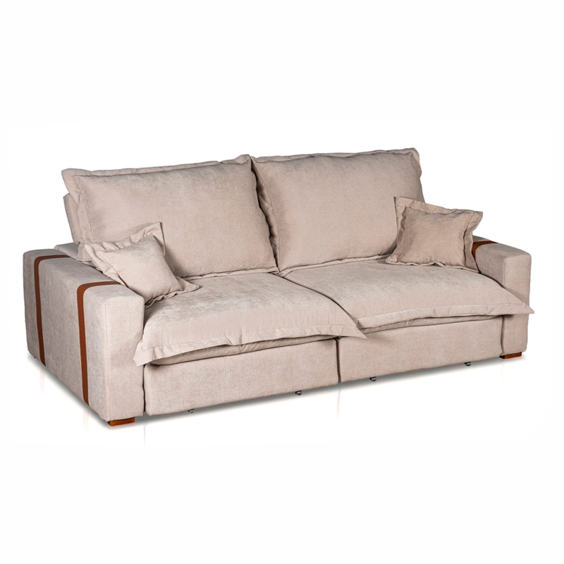 SOFÁ CAMA DECOCASA NAIROBI RETRACTIL 3 CUERPOS BEIGE - 2
