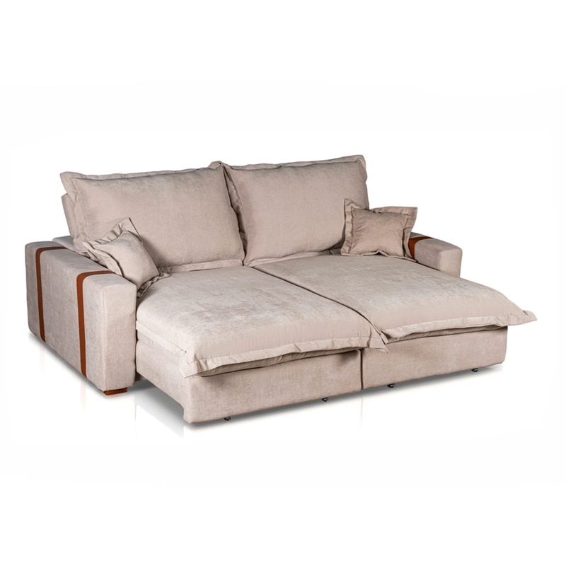 SOFÁ CAMA DECOCASA NAIROBI RETRACTIL 3 CUERPOS BEIGE - 3
