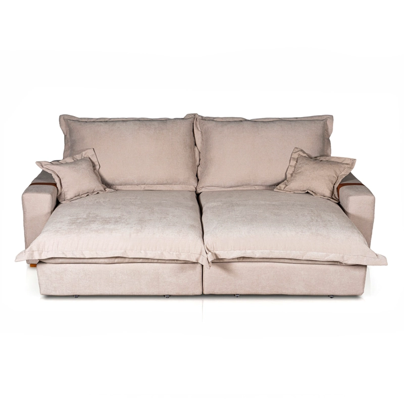 SOFÁ CAMA DECOCASA NAIROBI RETRACTIL 3 CUERPOS BEIGE - 5