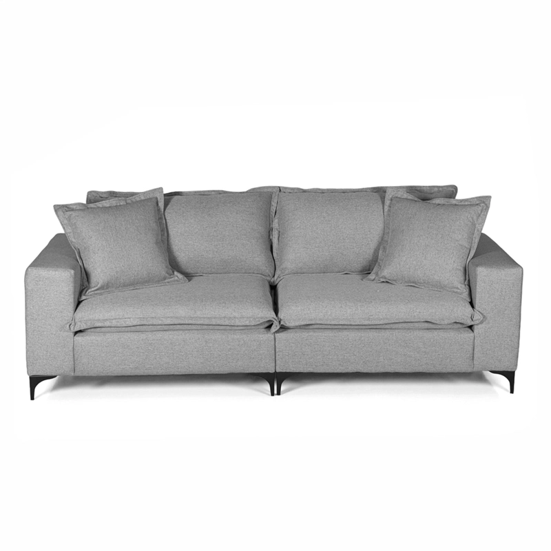 SOFÁ DECOCASA CHANDON 3 CUERPOS GRIS - 2
