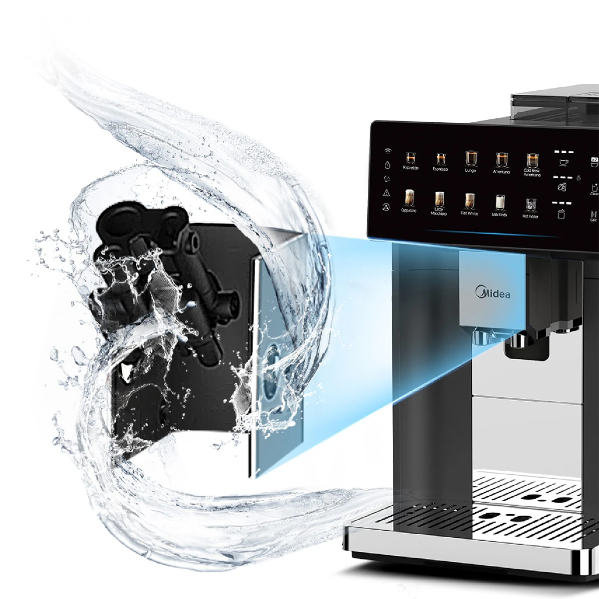 CAFETERA MIDEA SUPER AUTOMÁTICA MC-FA250DBK - 10