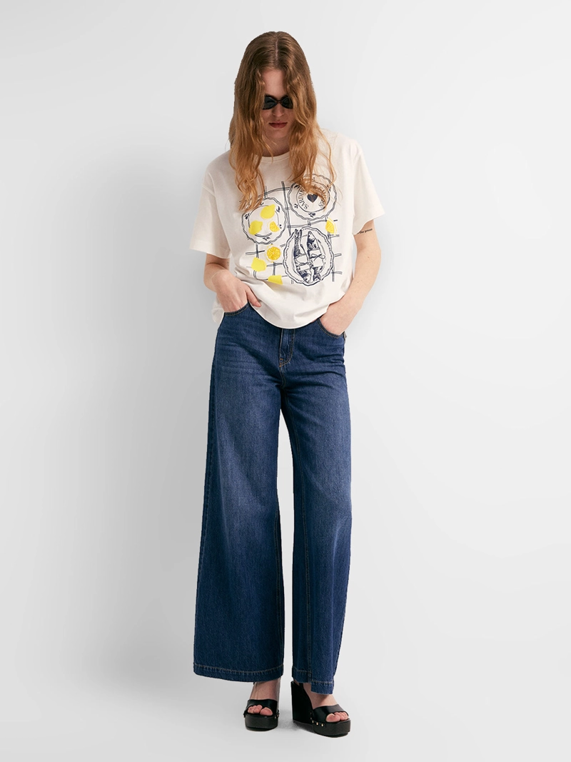 BLUSA MUJER SFERA ALGODÓN MANGA CORTA SUMMER - 3