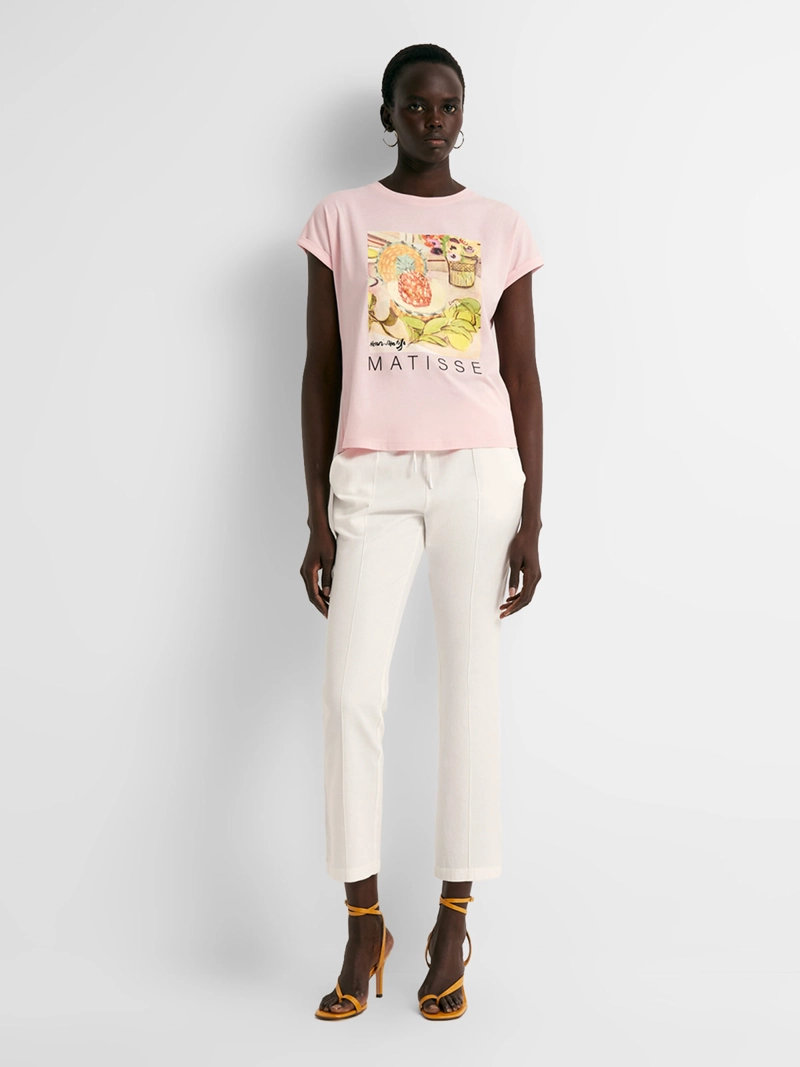 BLUSA MUJER SFERA ALGODÓN MANGA CORTA ESTAMPADO MATISSE - 4