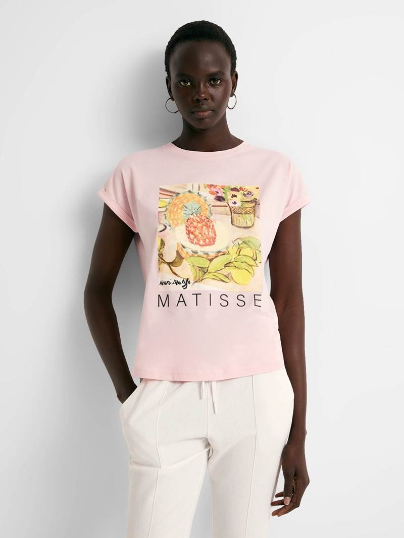 BLUSA MUJER SFERA ALGODÓN MANGA CORTA ESTAMPADO MATISSE - 1