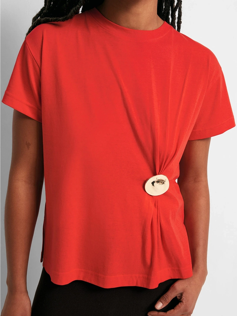 BLUSA MUJER SFERA ALGODÓN MANGA CORTA PIEZA - 3
