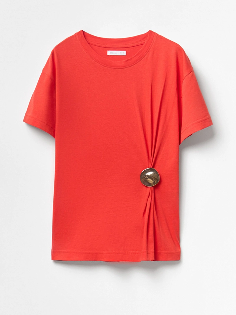 BLUSA MUJER SFERA ALGODÓN MANGA CORTA PIEZA - 6