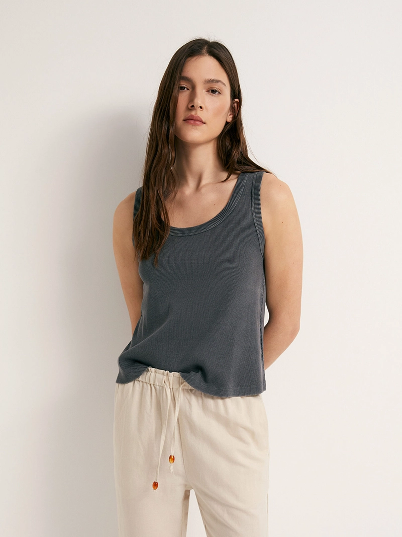 PANTALÓN MUJER SFERA LINO RECTO - 2