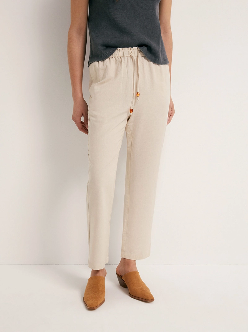 PANTALÓN MUJER SFERA LINO RECTO - 3