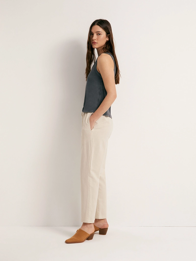 PANTALÓN MUJER SFERA LINO RECTO - 4