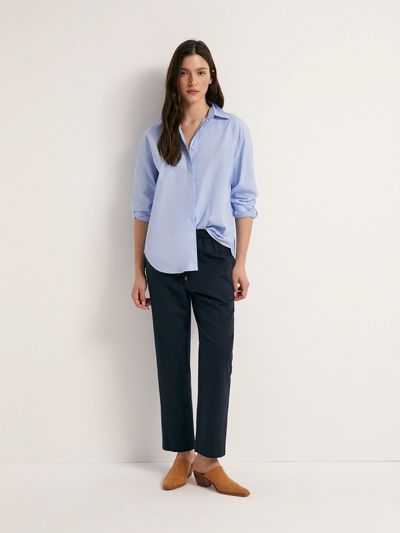 PANTALÓN MUJER SFERA LINO RECTO - 1