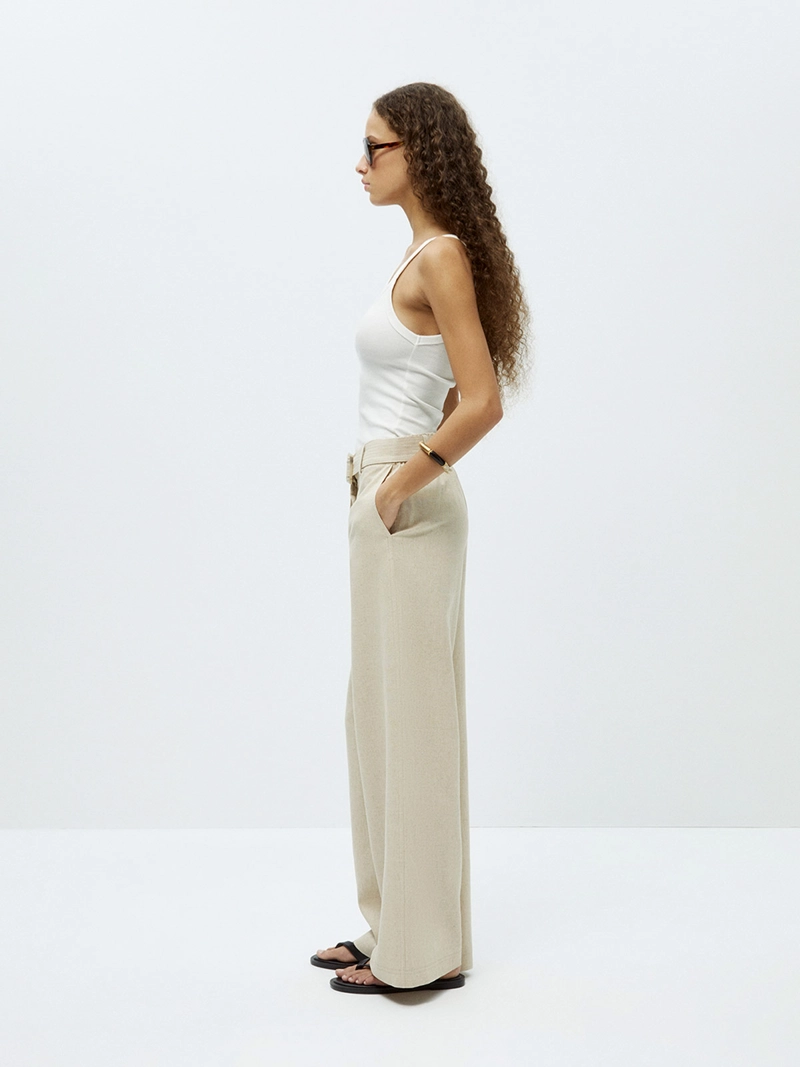 PANTALÓN MUJER SFERA LINO  - 4