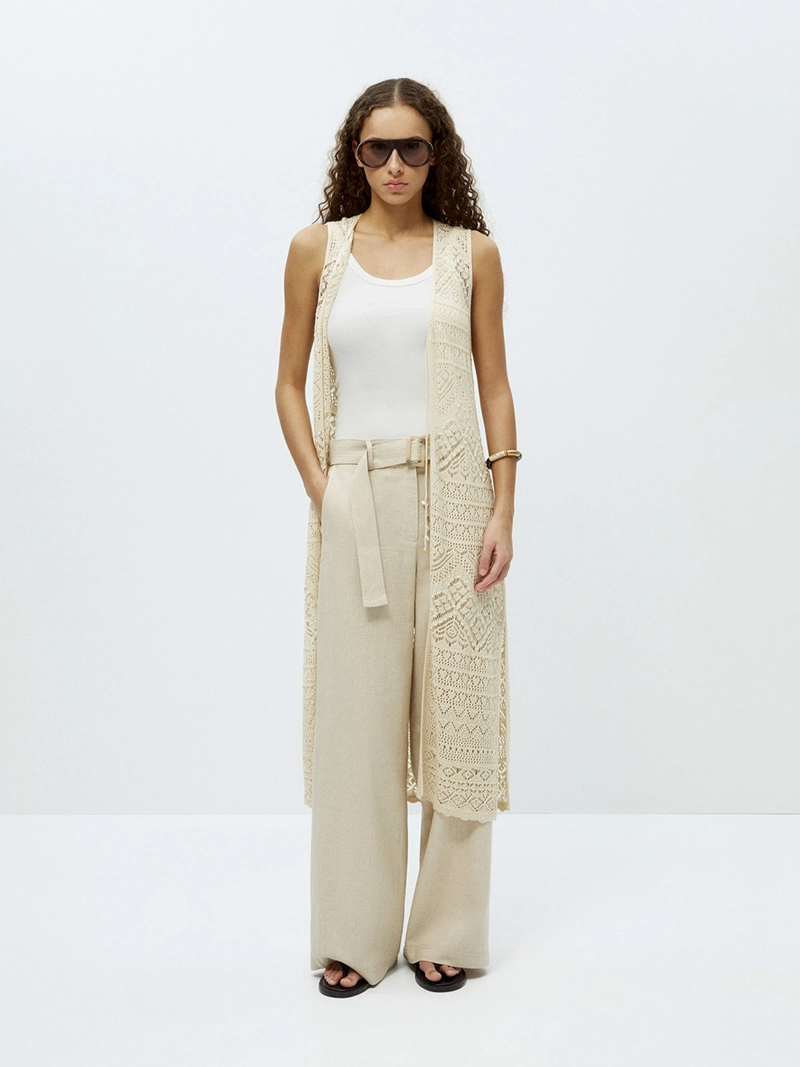PANTALÓN MUJER SFERA LINO  - 1
