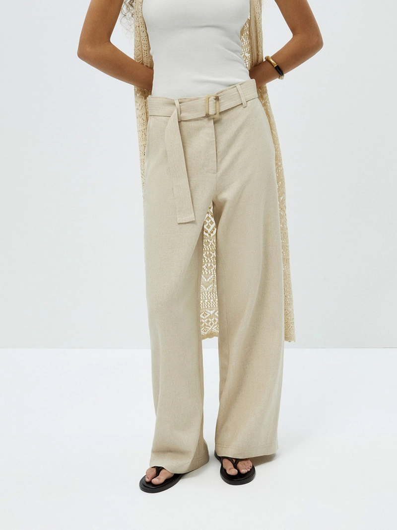 PANTALÓN MUJER SFERA LINO  - 3
