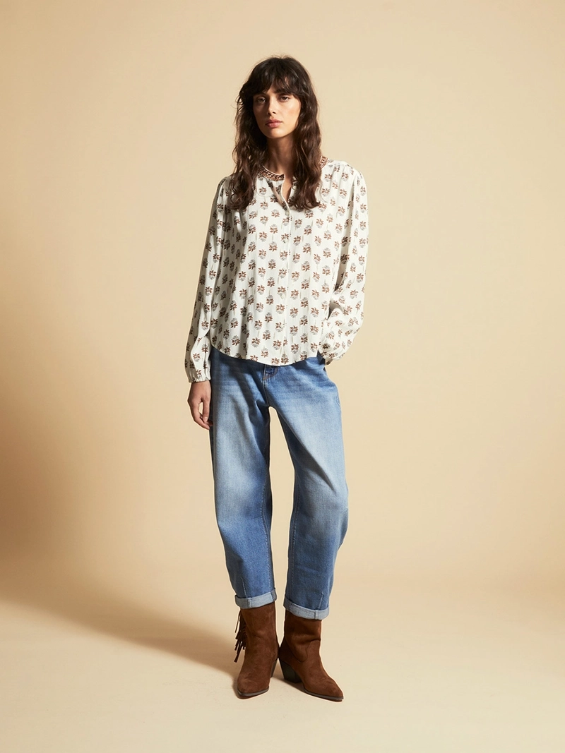 BLUSA MUJER SFERA ESTAMPADA - 1
