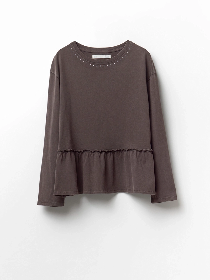 POLERA MUJER SFERA ALGODÓN MANGA LARGA - 5