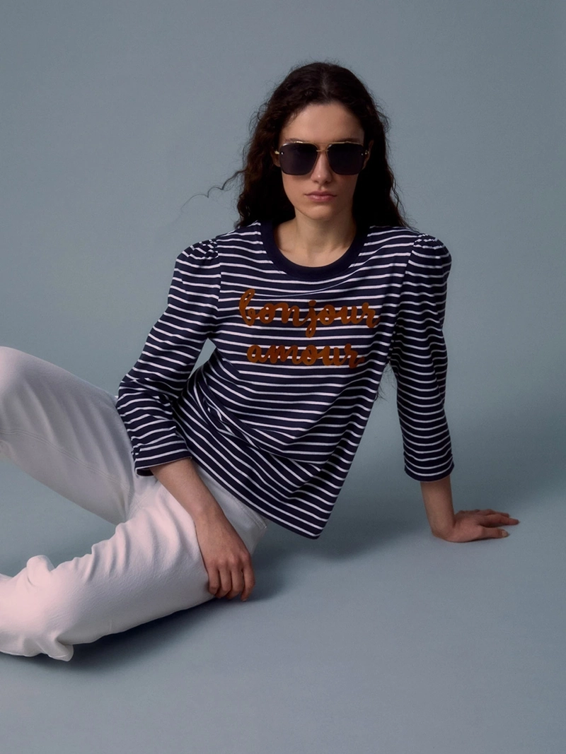 POLERA MUJER SFERA ALGODÓN MANGA 3/4 - 1