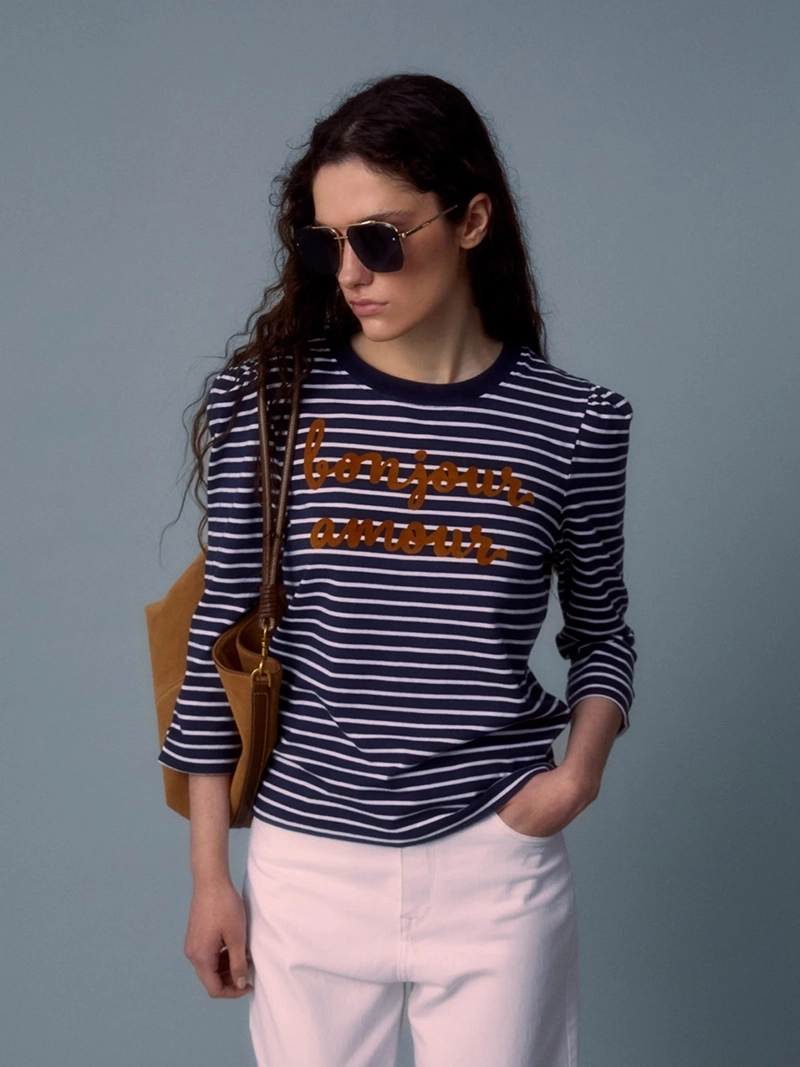 POLERA MUJER SFERA ALGODÓN MANGA 3/4 - 3