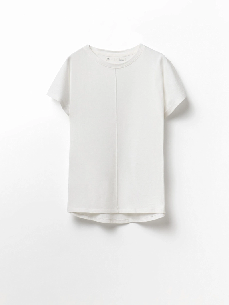 BLUSA MUJER SFERA ALGODÓN MANGA CORTA LISA - 4