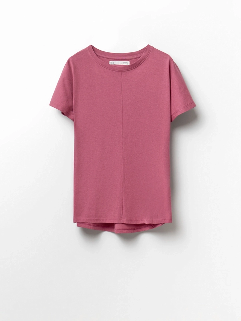 BLUSA MUJER SFERA ALGODÓN MANGA CORTA LISA - 5