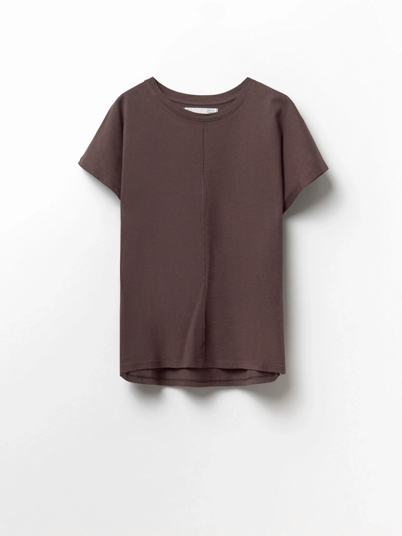 BLUSA MUJER SFERA ALGODÓN MANGA CORTA LISA - 4