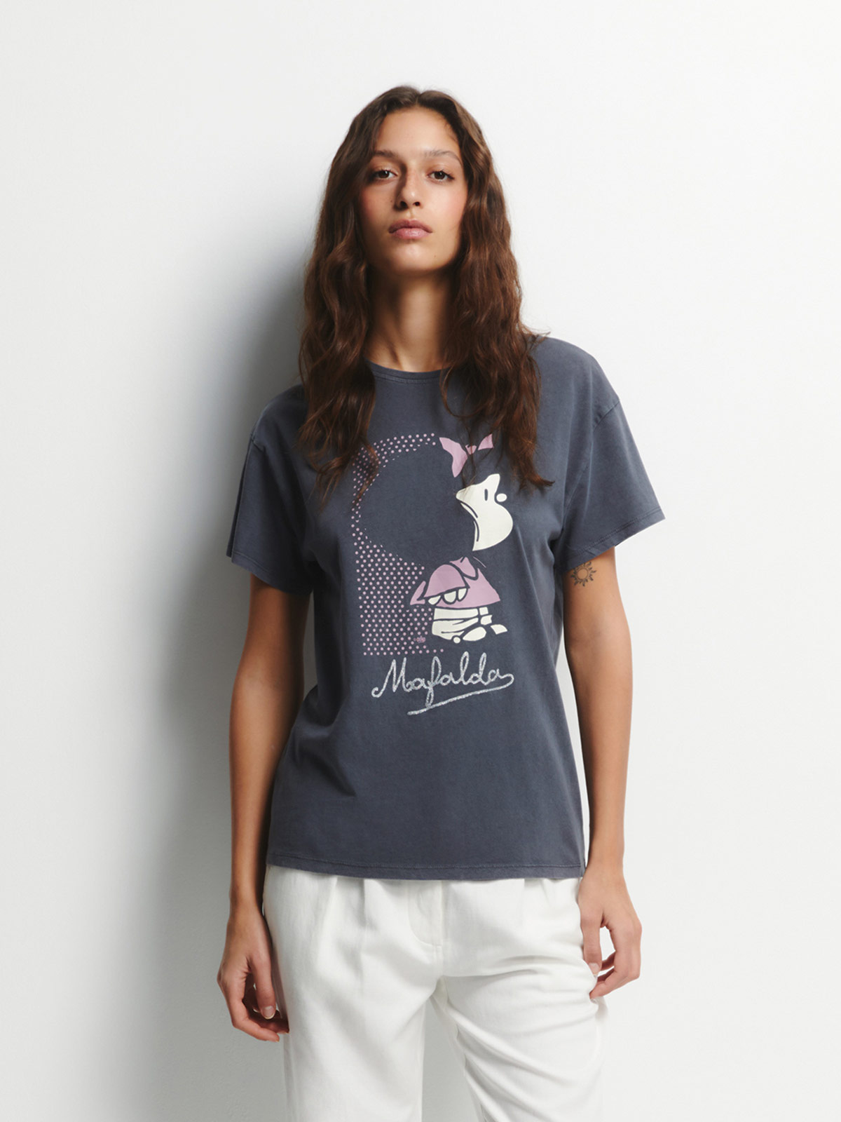 POLERA MUJER SFERA ALGODÓN MANGA CORTA ESTAMPADO - 2